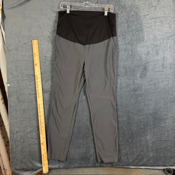 Tribal Women's Maternity Gray Dress Pants with wide Belly Band Sz 10 - Picture 1 of 11